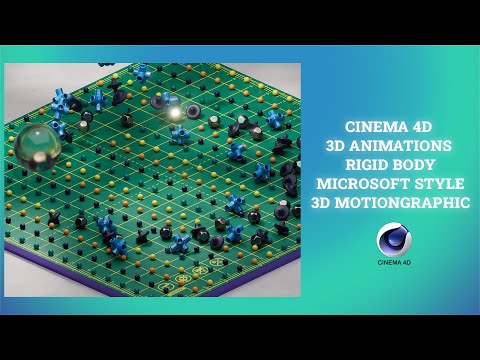 HOW TO CREATE RIGID BODY MOTION GRAPHIC MICROSOFT #FREE #Cinema4D #MotionGraphic #microsoft365