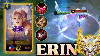 ERIN AGGRESSIVE MARKSMAN FARMLANE GAMEPLAY RANK GRANDMASTER - HONOR OF KINGS