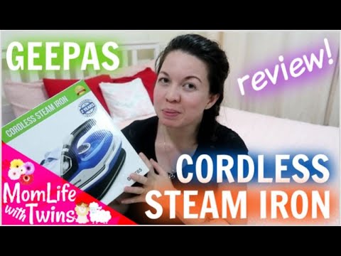 GEEPAS CORDLESS STEAM IRON REVIEW!