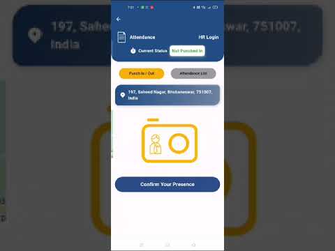 HR Login Attendance Process to Punch in and Punch Out