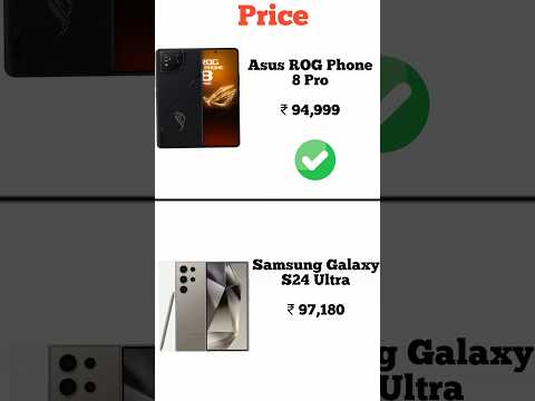 Asus ROG Phone 8 Pro vs Samsung Galaxy S24 Ultra | Konsa phone le chahiye | Full comperijon in short