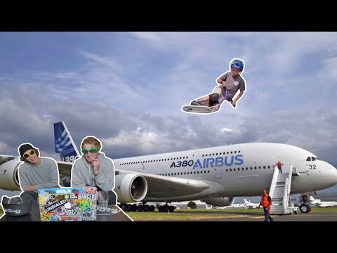 SCOOTER RIDER JUMPS OVER PLANE!