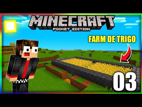 FIZ UMA FARM DE TRIGO! - MINECRAFT SURVIVAL 1.19 #3 ( MINECRAFT BEDROCK )