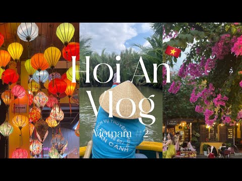 【🇻🇳Hoian】#2 ホイアンひとり旅Vlog🏮| ココナッツボート🌴 | カフェ☕️ | バイクタクシー🛵 |超ローカルフード |