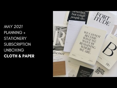 May 2021 Planning + Stationery Subscription Box Unboxing | Cloth & Paper