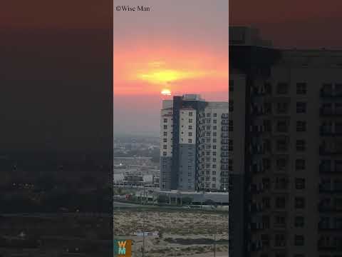 Beautiful Sunset From My Balcony Dubai #dubai #youtubeshorts