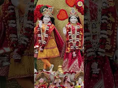 Radha Krishna Aarti l Gopi Prem l Valentine Day l Radha Krishna Temple of Dallas #shorts