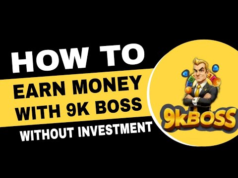 9k Boss Mine game 🤑 unlimited money 10000k || tap to earn money online @9koutbrain