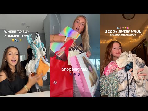 Summer shopping haul - TikTok compilation 🛍️😋