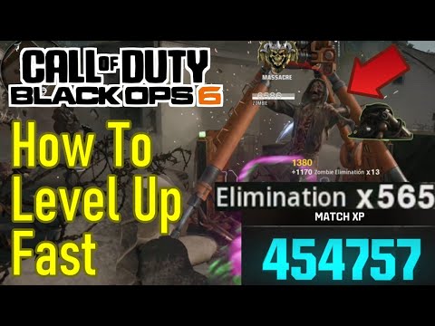 Black Ops 6 how to level up fast in zombies and multiplayer, best xp farm