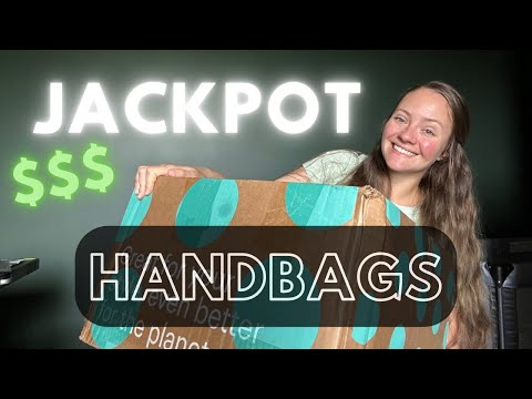 Amazing ThredUP handbags unboxing - 15 bags to resell on Poshmark