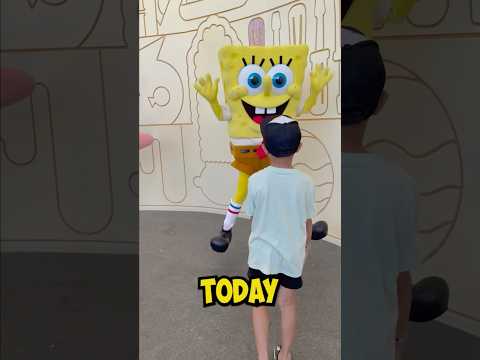 I Travelled to Nickelodeon Resort to meet SpongeBob! #shorts #travel #nickelodeon