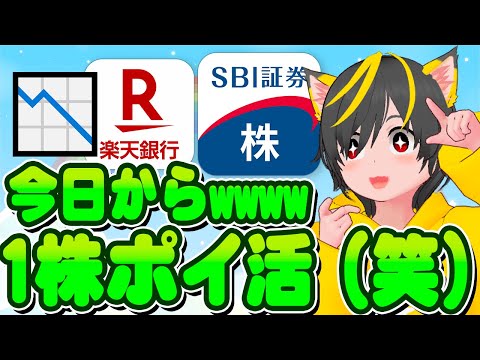 🛩️🛩️バーゲンだ-www🔥1株ポイ活🍙始めよう！🌞ポイ活おすすめ 証券会社 投資信託SBI証券 楽天銀行