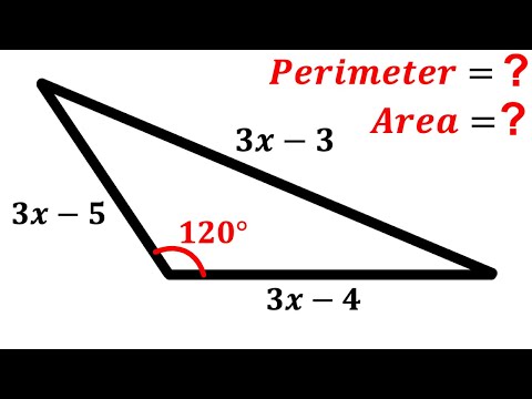 Can you find Perimeter and Area of the triangle? | (Trigonometry) | #math #maths | #geometry