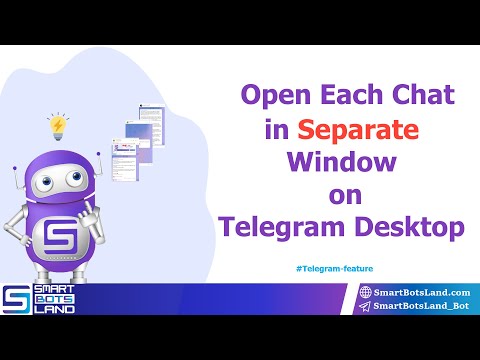 Open each chat in separate window on Telegram desktop