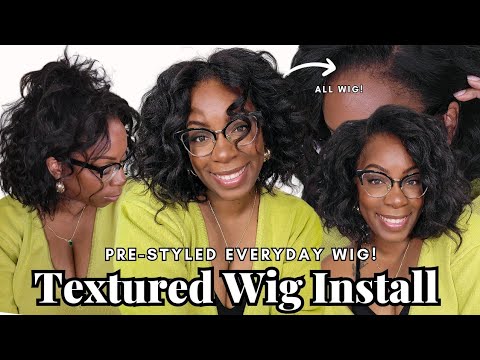 Pre-Styled! FLUFFY Natural Blow Out Curl Wig + How to Lay Edges for REALISTIC Hairline WowAfrican