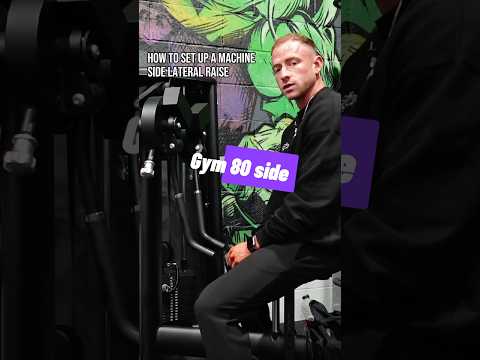 Machine side raise set up for capped side delts. How to set up a side lateral raise machine