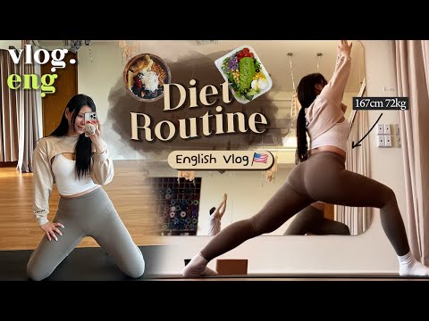 eng vlog. My Realistic Diet Routine (yoga & crossfit)