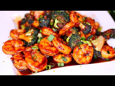 Honey Garlic Shrimp and Broccoli - Recipe Easy Shrimp & Veggie Recipe