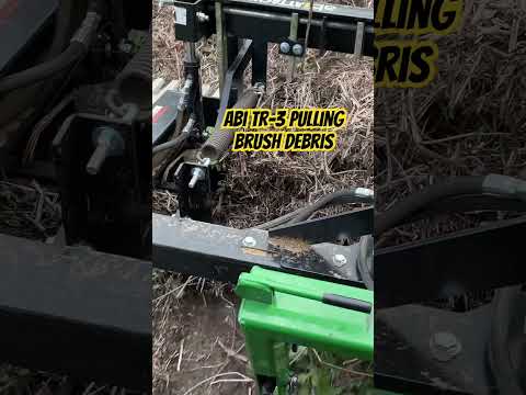 Brush cleanup using the TR3 rake! #bulldogtractor #brush