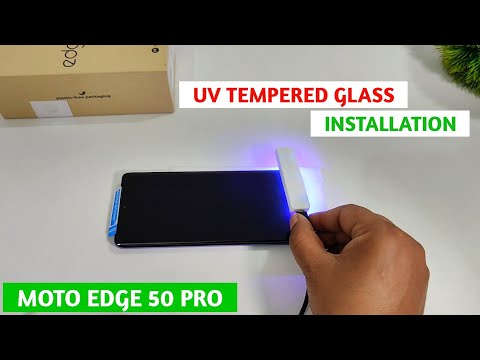 Motorola Edge 50 Pro UV Tempered Glass Installation | UV Tempered Glass For Moto Edge 50 Pro