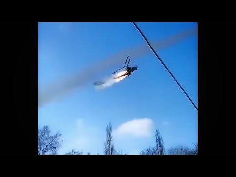 Russian Mi-28N Havoc and Ka-52 Alligator firing Rockets.