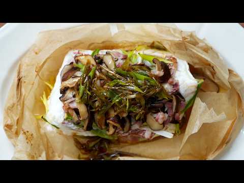 Red Snapper en Papillote – Cantonese Flavours with Bacon & Shiitake