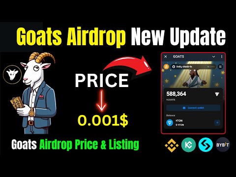 Goats Airdrop New Update | Goats Airdrop Price & Listing |