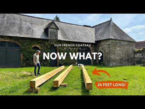 How Do We Install These HUGE Beams? + New Outdoor Spaces