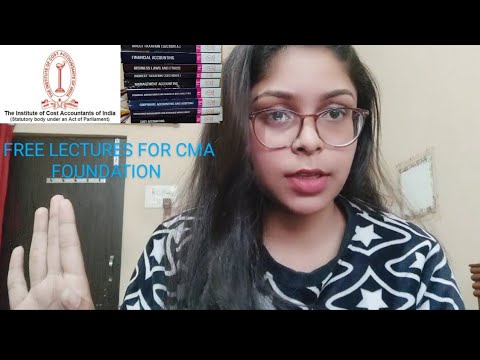 BEST YOUTUBE CHANNEL TO STUDY CMA FOUNDATION FOR FREE | CMA FOUNDATION FREE CLASSES