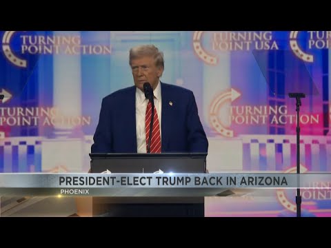 President-Elect Trump back in Arizona Sunday for first time since winning election