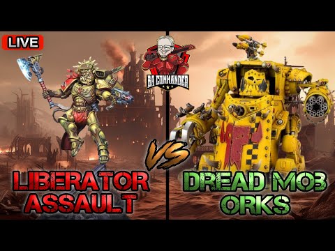 Dread Mob Orks vs Blood Angels! (2k Battle Report - Live)