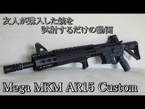 友人が購入したKSC MKM AR15(カスタム品)を撃つだけの動画 #Short