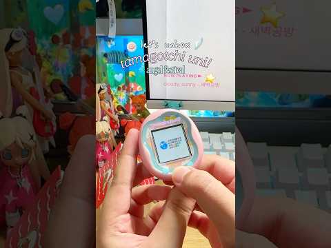 unboxing tamagotchi uni angel festival 🍥🪽#tamagotchiuni #tamagotchi #bandainamco #kawaiistuff