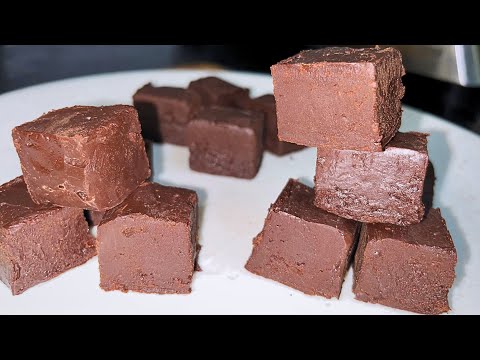 Only 2 Ingredient Chocolate Fudge  Recipe |Quick and Easy Chocolate Fudge Recipe | No Bake Dessert