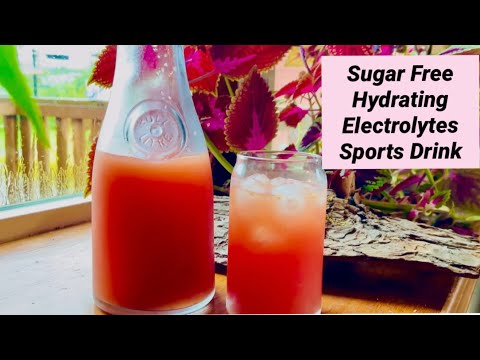 ELECTROLYTE SPORTS DRINK - WATERMELON GINGER SWITCHEL | Hydrating Drink For Summer Hot Weather