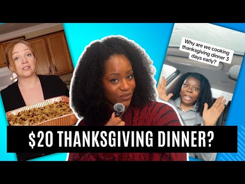 3 Course Thanksgiving Dinner From Dollar Tree?? And it looks goooooood! | According to TikTok