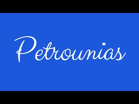 ✎ Petrounias ✎ English Cursive Handwriting Tutorial