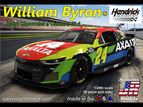 Whats In The Box | Willam B's Axalta 2022 Nextgen Camaro kit , Salvinos JR Models