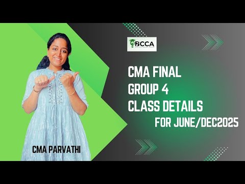 CMA FINAL GROUP 4 CLASSES ANNOUNCEMENT | JUNE/DEC2025