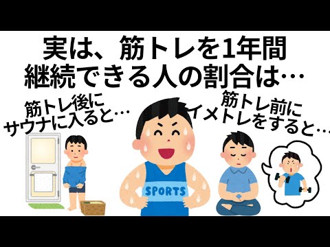 【総集編】筋トレのためになる雑学まとめ