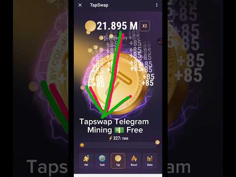 Tapswap Telegram Mining 💵 🔥🔥😍 টেলিগ্রাম থেকে টাকা ইনকাম পানির মত সোজা