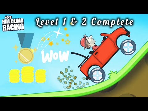 Hill Climb Racing | Level 1 & 2 | New Updated | Car Game