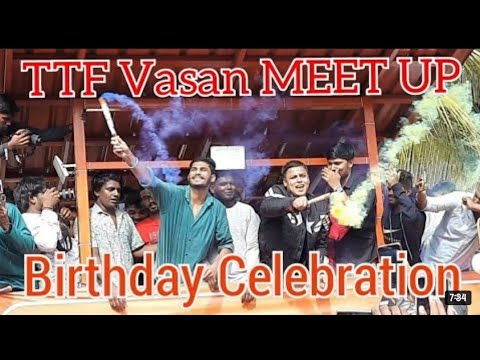 Happy birthday Vasan bro 🎂#ttf Vasan meet up 🔥 helmet திருட்டு போயிடுச்சு 😔