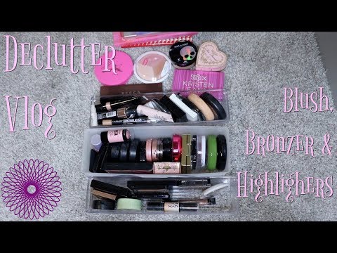 Declutter Vlog #26 | Blush, Bronzers, & Highlighters {Round 7}