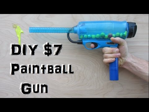 Homemade Paintball Gun! (Easy and Cheap!) mini potato gun