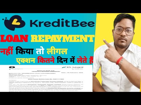 KREDITBEE LOAN REPAYMENT NAHI KIYA TO || Kreditbee ka Paisa nahin Bhara to kya hoga || Legal Notice😭