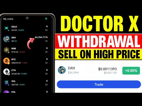 $DRX Tokens Withdrawal | Doctor X Tokens Claiming in xPortal Wallet | $DRX Listing Price