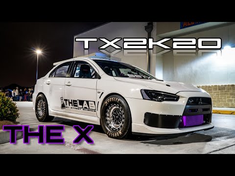 TX2K20 - Street Science Evo X - 2JZ S2000 - Rear Mount Turbo C6 - Hit the Texas Streets