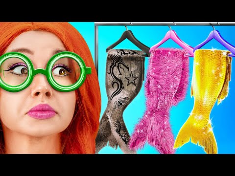 Nerd Wants to Join a Mermaid Only Party! 🤓 Mermaid in Jail Makeover